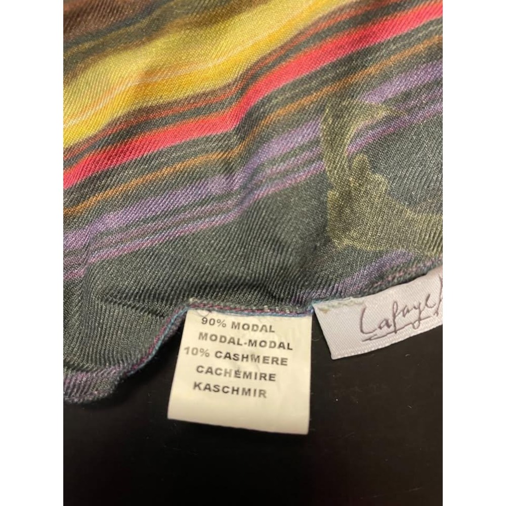 Lafayette Accessories Floral Blend Scarf Wrap 90% Modal 10% Cashmere - Picture 3 of 4